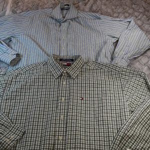 2 Tommy Hilfinger button down shirts Sz. Lg.